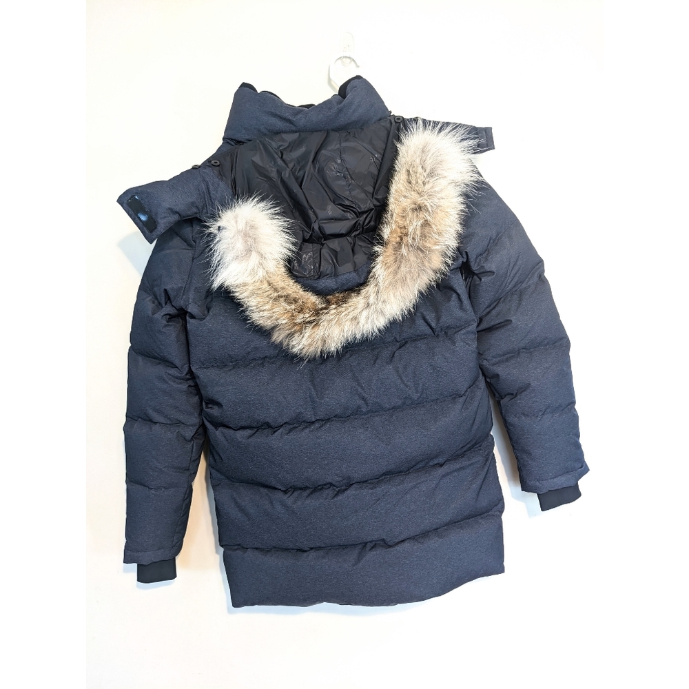 Triple F.A.T Goose Down Colburn Puffer Parka Jacket in Navy Blue Size Small NWT - Picture 13 of 16